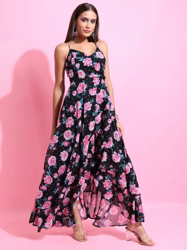  Tokyo Talkies Women Multi Printed Maxi Dresses