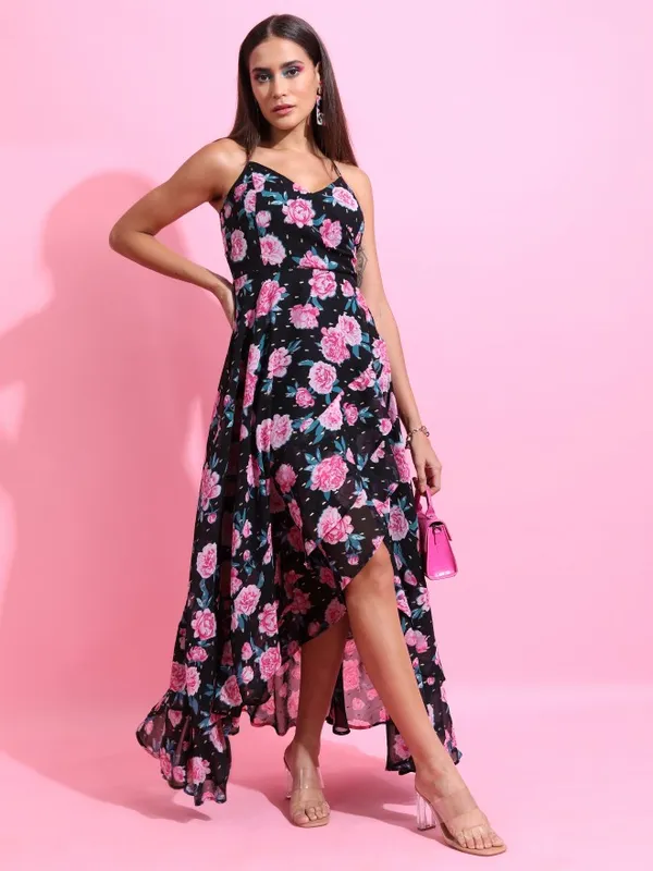 Tokyo Talkies Women Multi Printed Maxi Dress