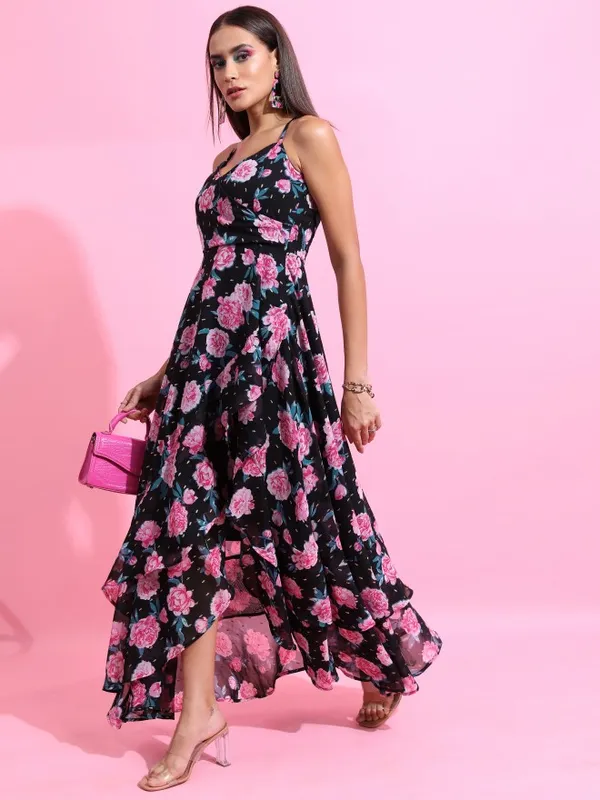 Tokyo Talkies Women Multi Printed Maxi Dress