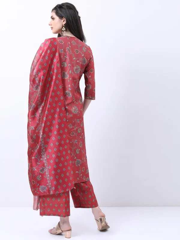 Women Kurta With Palazzo And Dupatta