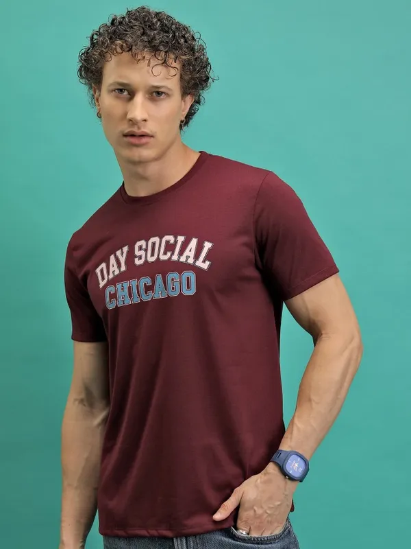 Men Printed Relaxed Fit T-Shirt
