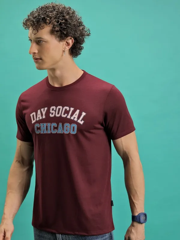 Men Printed Relaxed Fit T-Shirt