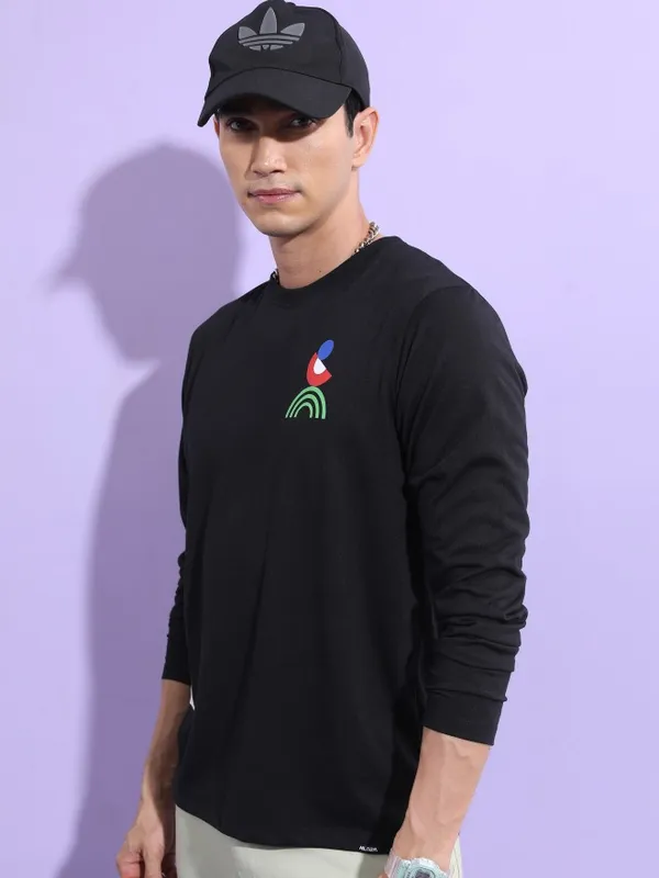 Men Printed Round Neck T-shirt