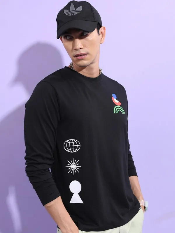 Men Printed Round Neck T-shirt