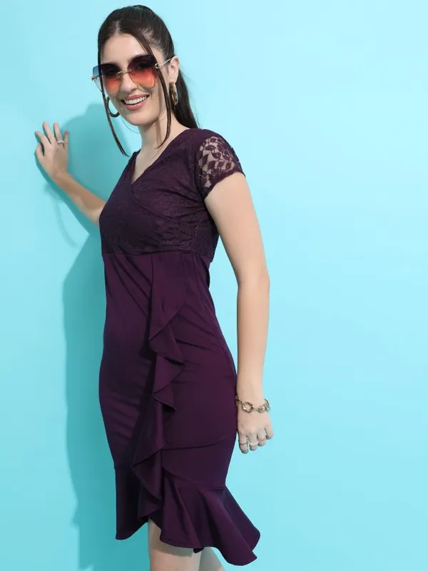 Solid Bodycon Dress