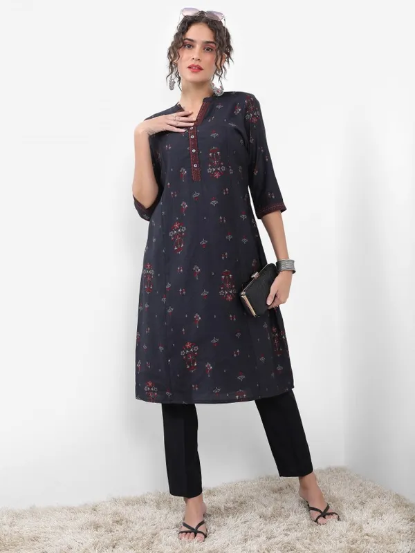 Printed Straight Kurta