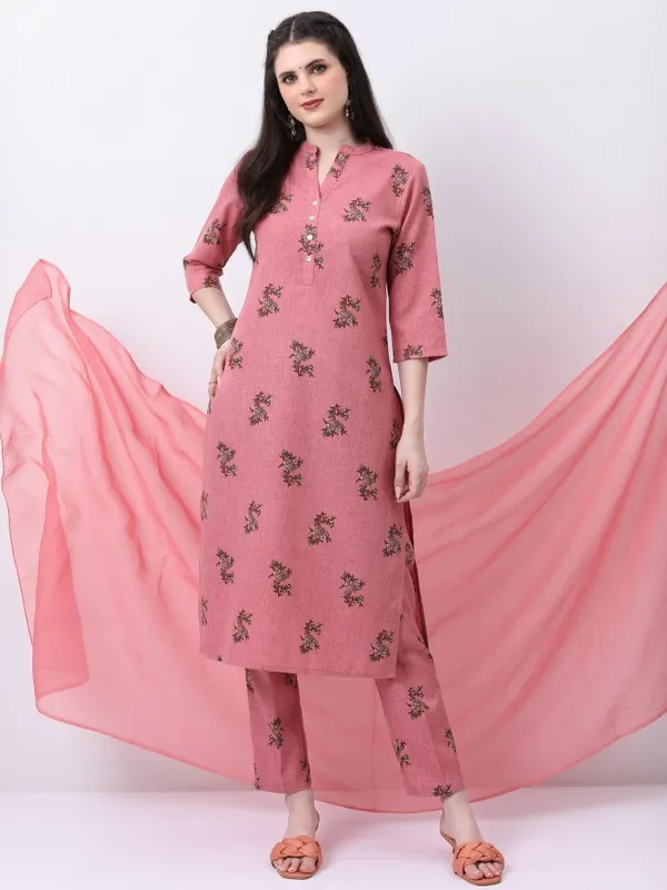 Women Kurta With Trouser & Dupatta