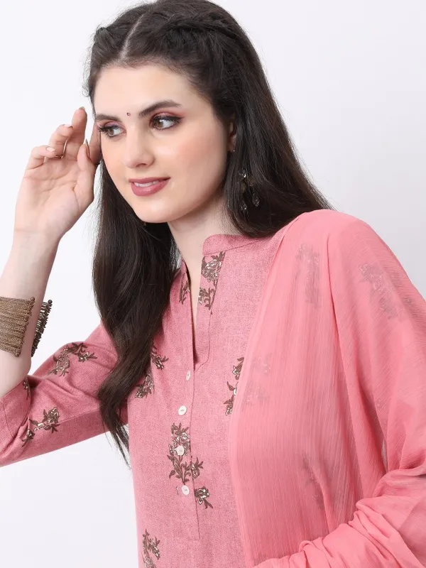 Women Kurta With Trouser & Dupatta