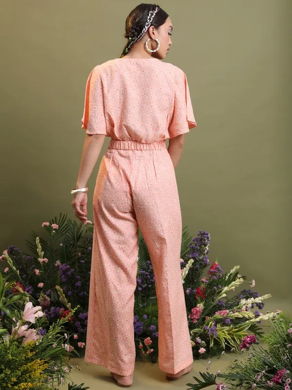  Vishudh Women Peach Kurta Sets