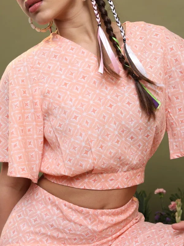  Vishudh Women Peach Kurta Sets