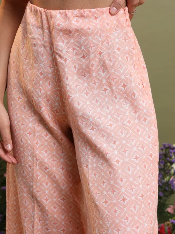  Vishudh Women Peach Kurta Sets