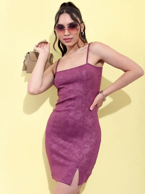 Self Design Bodycon Dress