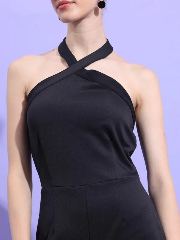  Tokyo Talkies Women Black Solid Jumpsuits