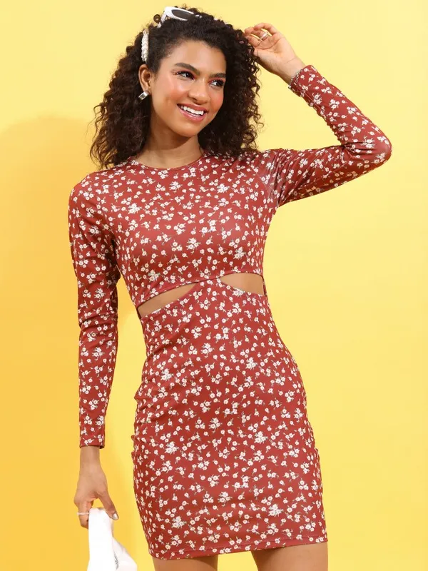 Printed Bodycon Dress