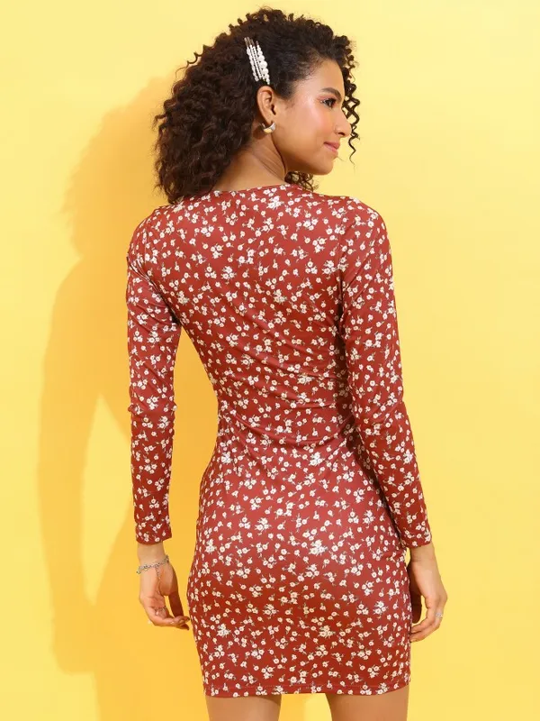 Printed Bodycon Dress