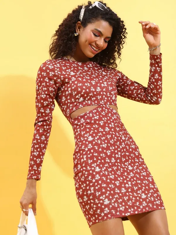 Printed Bodycon Dress