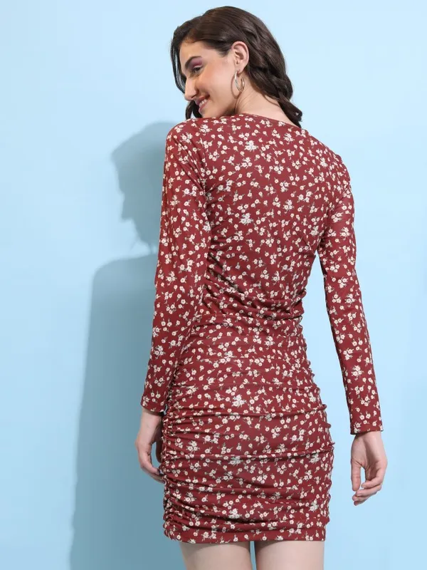 Printed Bodycon Dress