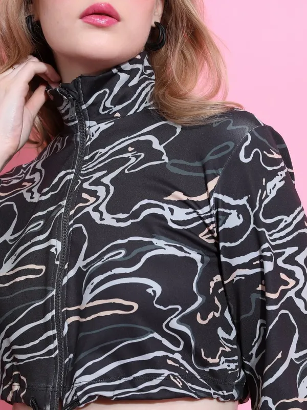 Tokyo Talkies Women Black Top With Trouser Co-Ords