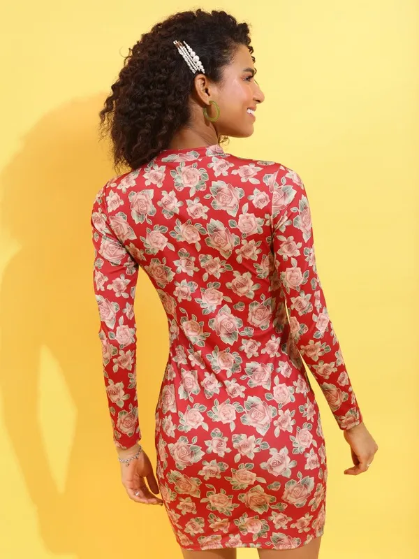 Printed Bodycon Dress