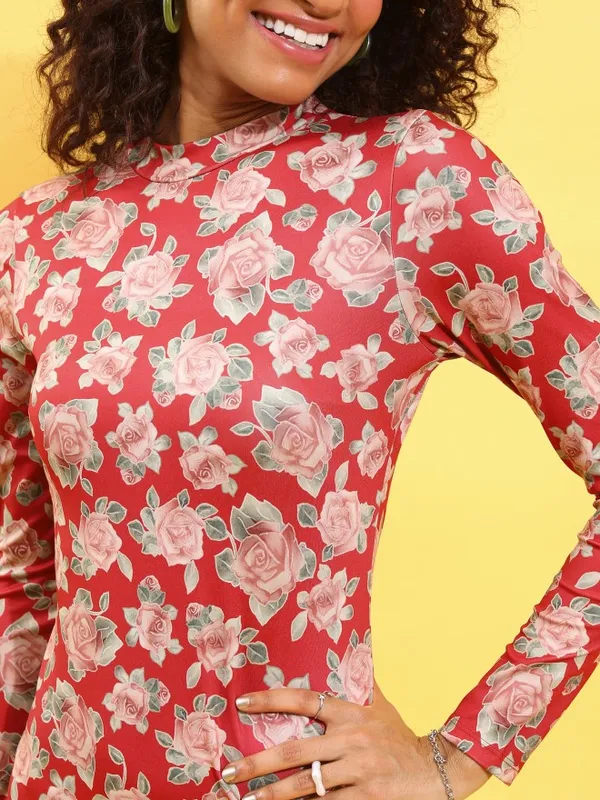 Printed Bodycon Dress