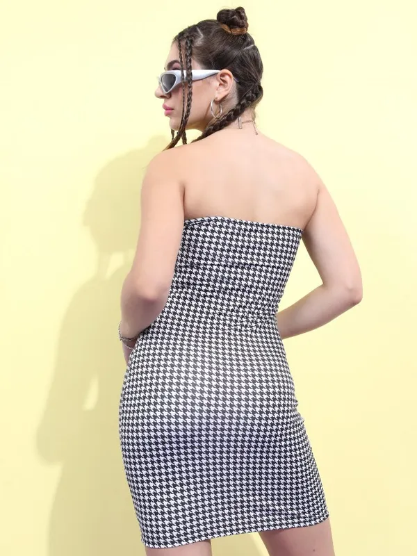 Self Design Bodycon Dress