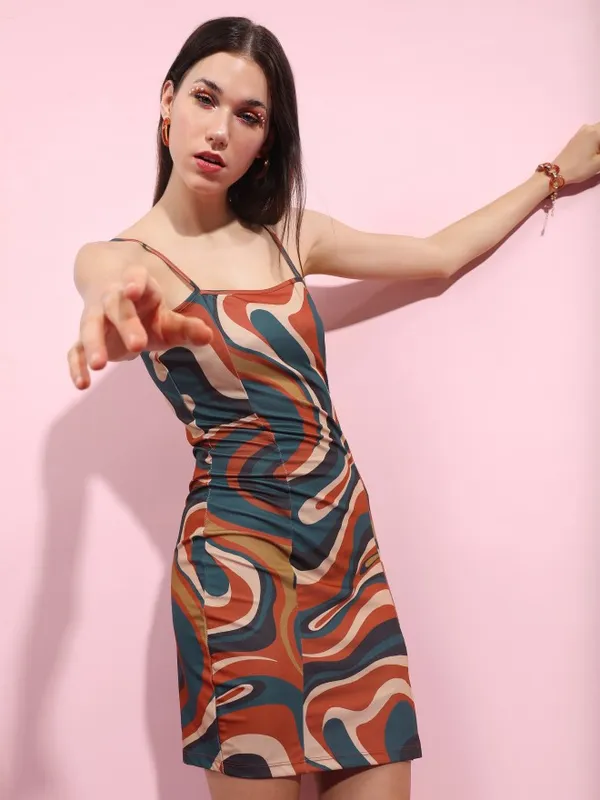 Printed Bodycon Dress