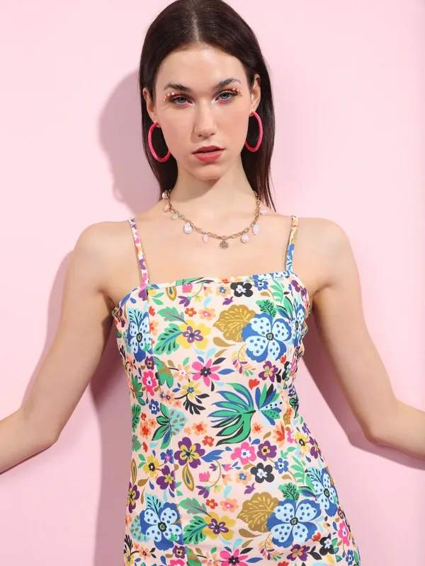 Printed Bodycon Dress