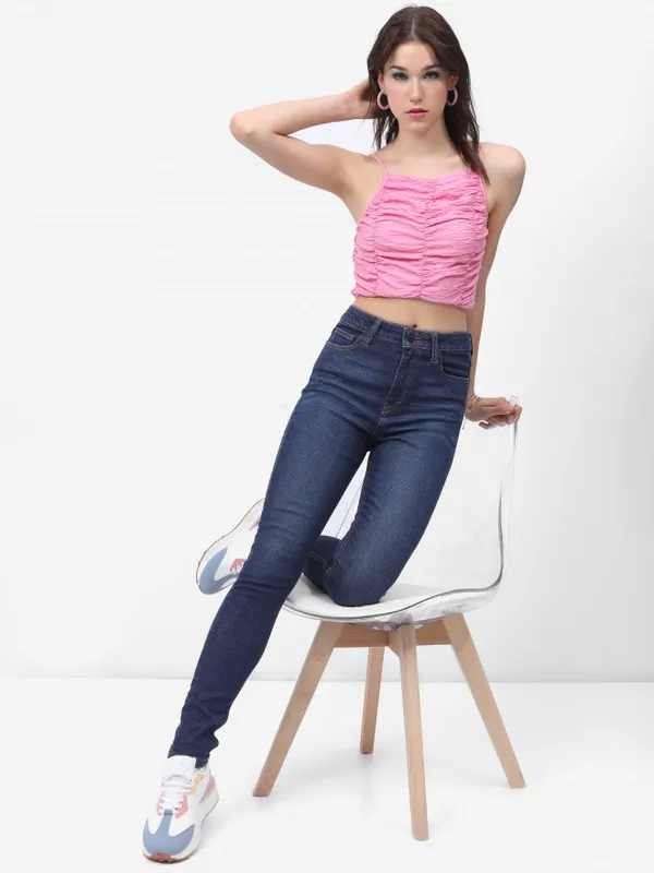  Tokyo Talkies Women Blue Skinny Fit Clean Look Jeans