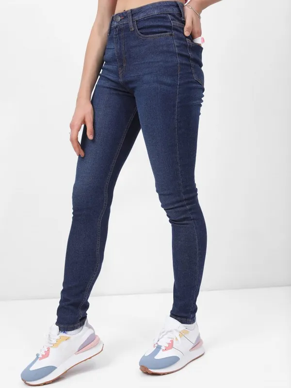  Tokyo Talkies Women Blue Skinny Fit Clean Look Jeans