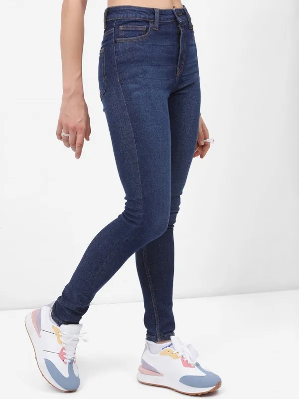  Tokyo Talkies Women Blue Skinny Fit Clean Look Jeans