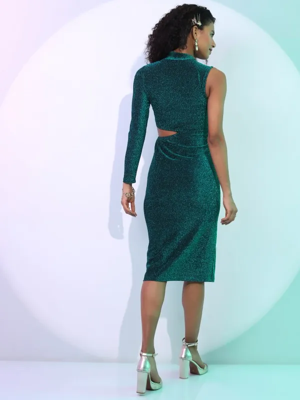  Tokyo Talkies Women Teal Solid Bodycon Dresses