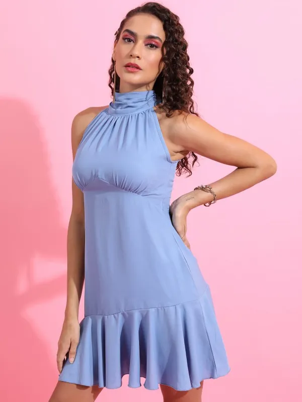 Solid Empire Dress