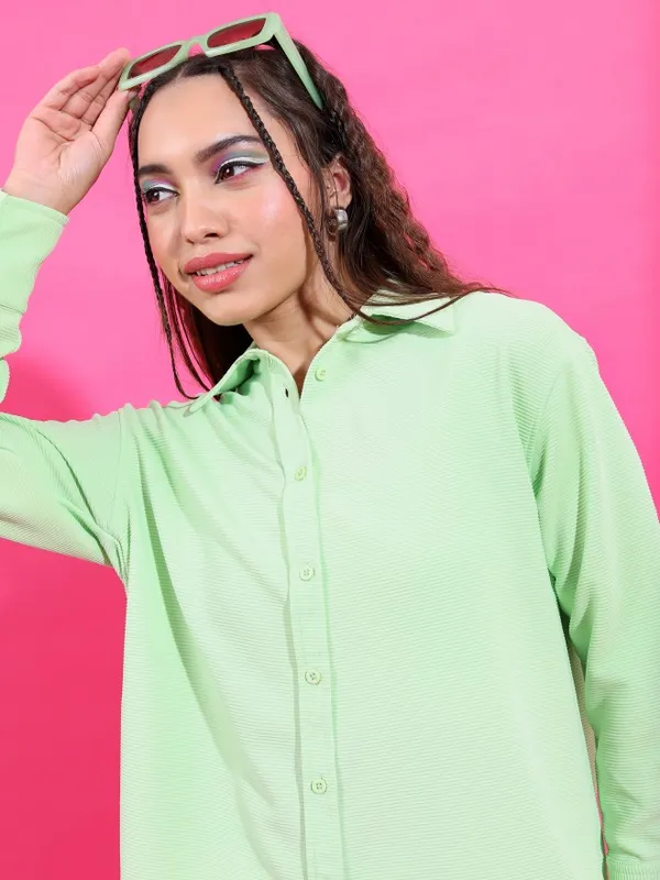 Tokyo Talkies Women Green Co-Ords