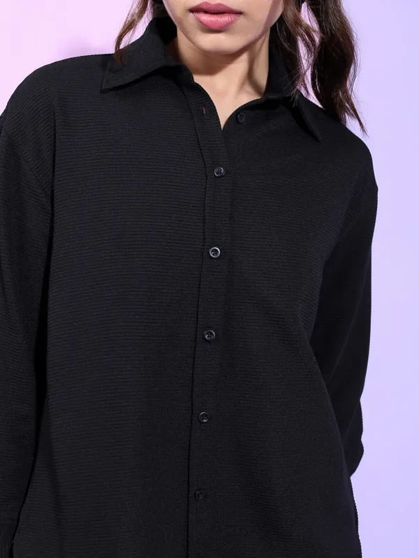  Tokyo Talkies Women Black Co-Ords