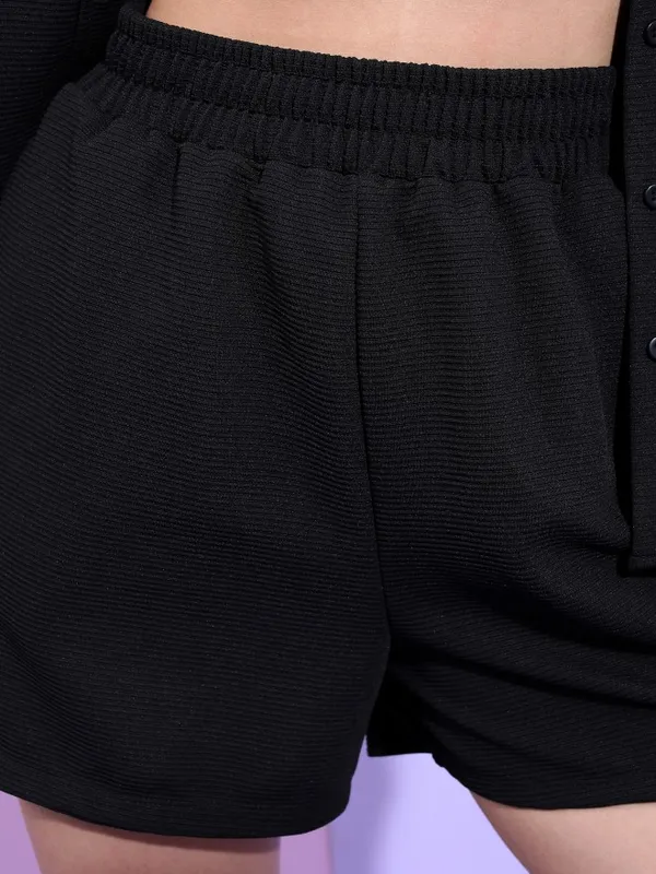  Tokyo Talkies Women Black Co-Ords