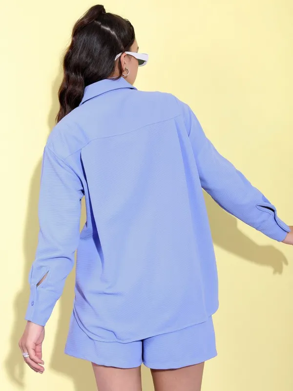  Tokyo Talkies Women Blue Co-Ords