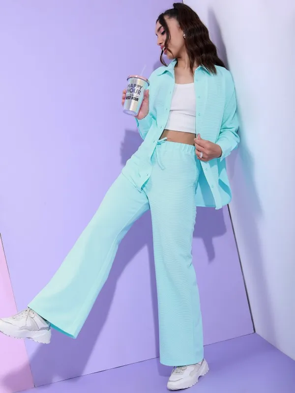  Tokyo Talkies Women Blue Co-Ords