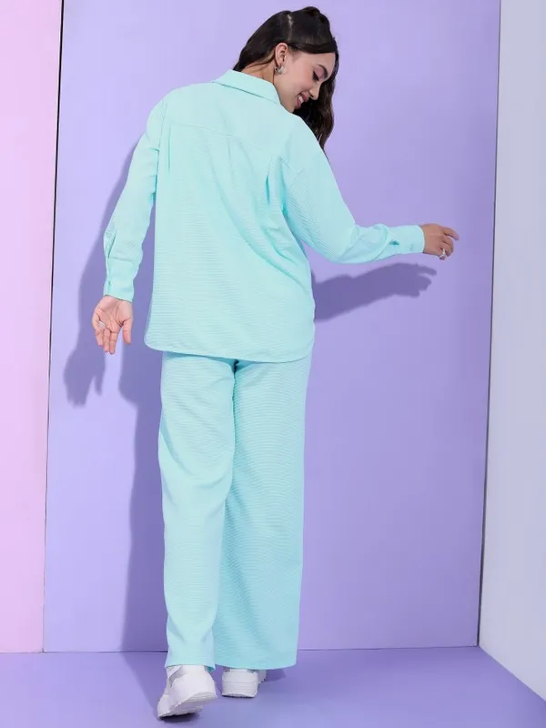  Tokyo Talkies Women Blue Co-Ords
