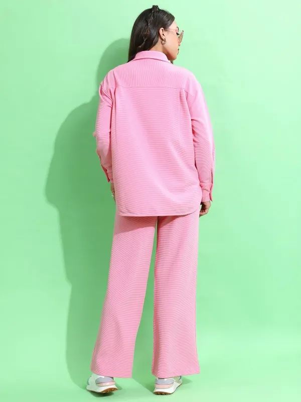  Tokyo Talkies Women Pink Co-Ords
