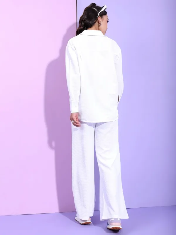  Tokyo Talkies Women White Co-Ords