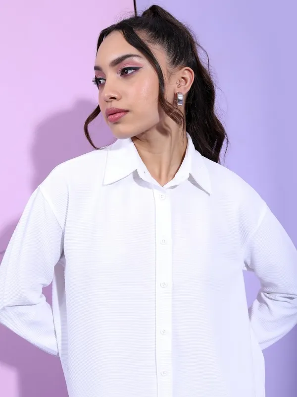  Tokyo Talkies Women White Co-Ords