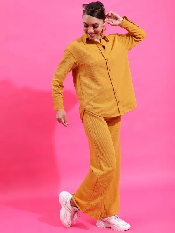  Tokyo Talkies Women Yellow Co-Ords