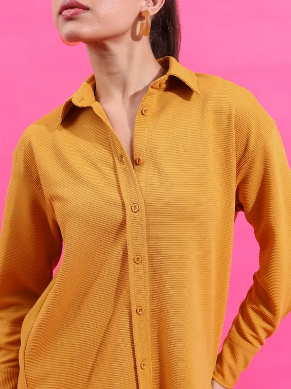  Tokyo Talkies Women Yellow Co-Ords