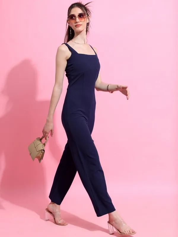 Solid Regular Fit Jumpsuit