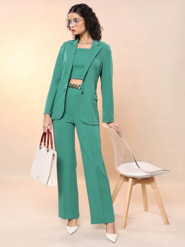 Buy Tokyo Talkies Green Top With Trouser Co-Ords Online TTCE000179
