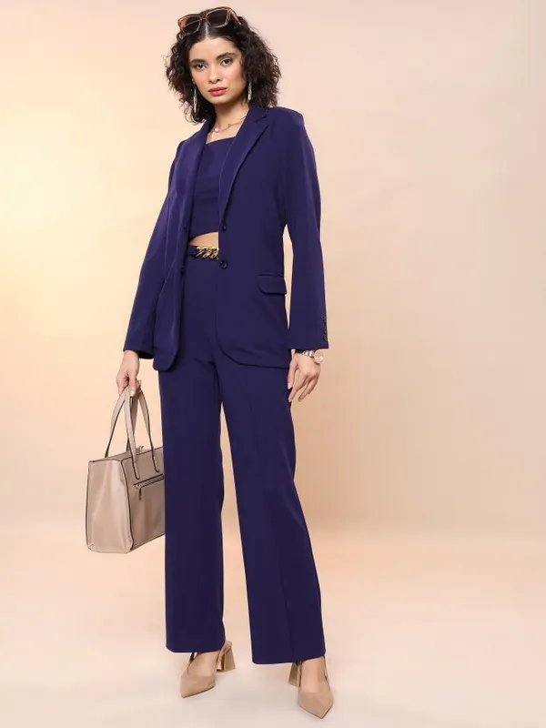  Tokyo Talkies Women Navy Blue Co-Ords