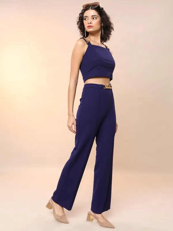  Tokyo Talkies Women Navy Blue Co-Ords