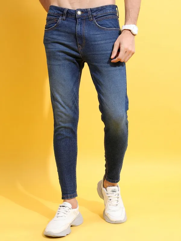  Highlander Men Blue Slim Fit Clean Look Jeans