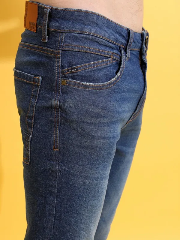  Highlander Men Blue Slim Fit Clean Look Jeans