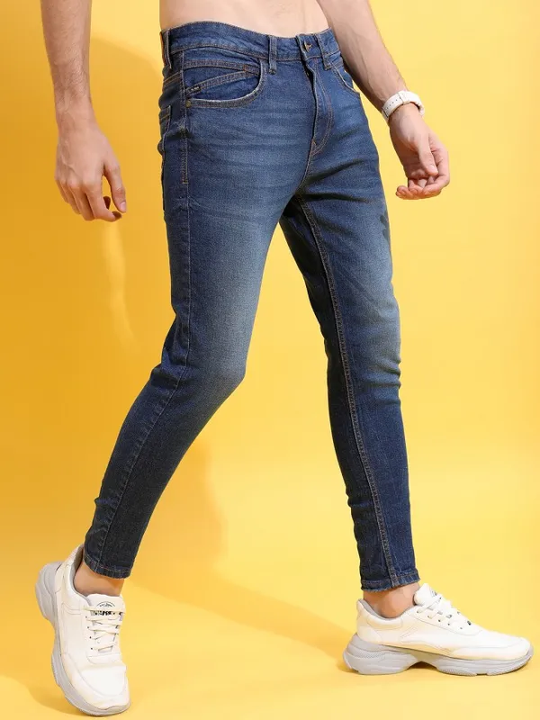  Highlander Men Blue Slim Fit Clean Look Jeans
